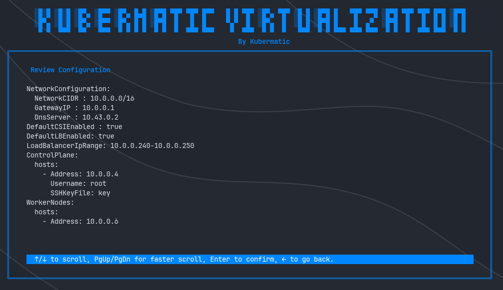 Kubermatic Virtualization - Configuration Review